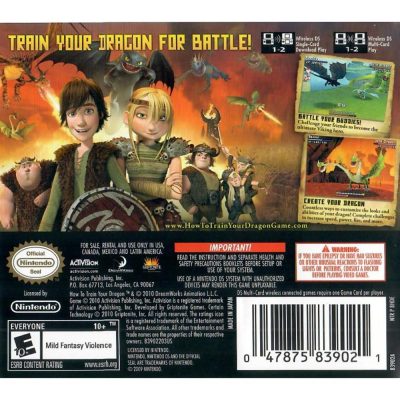 Dreamworks How To Train Your Dragon - Nintendo Ds (Seminovo)
