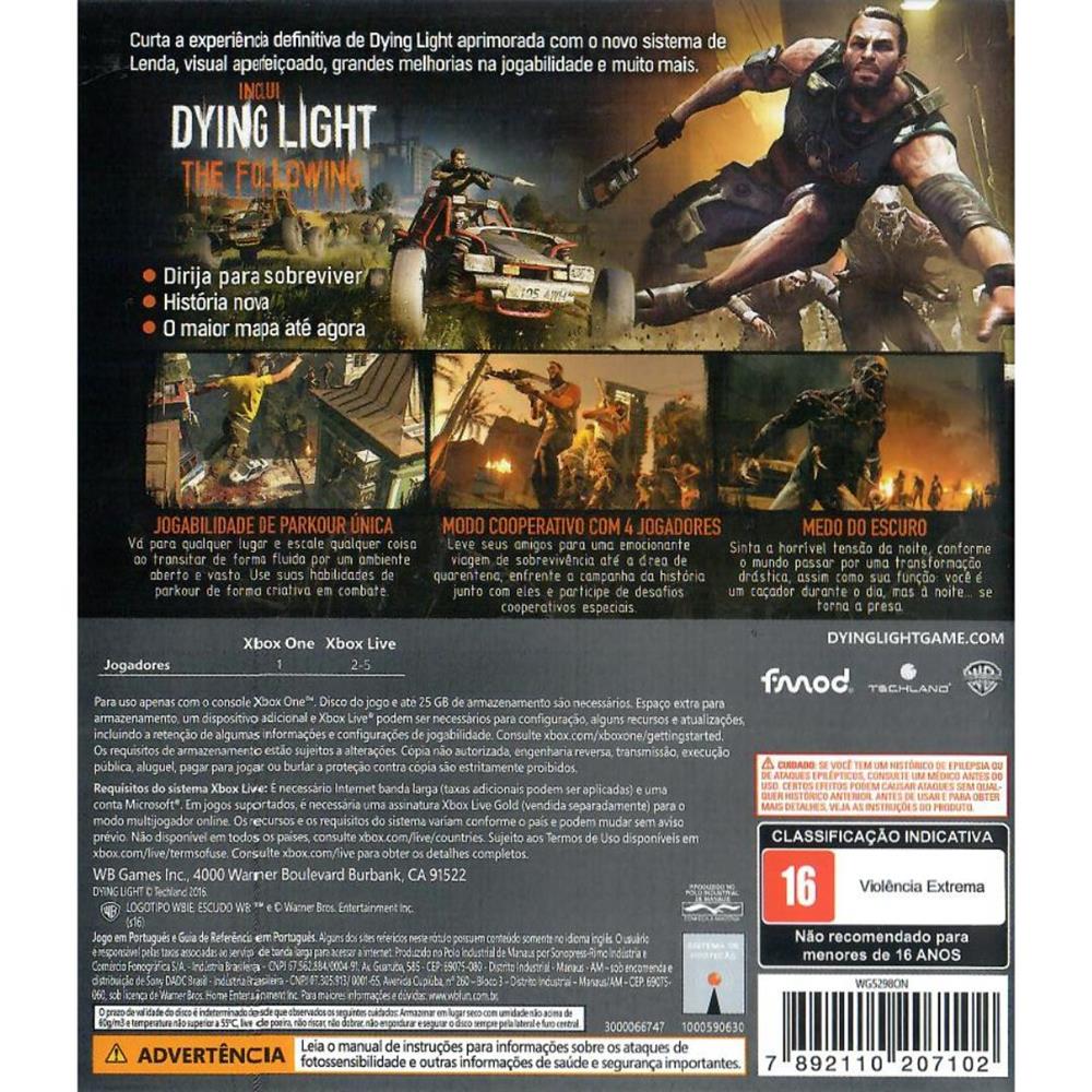 Dying Light The Following - Xbox One (Seminovo)