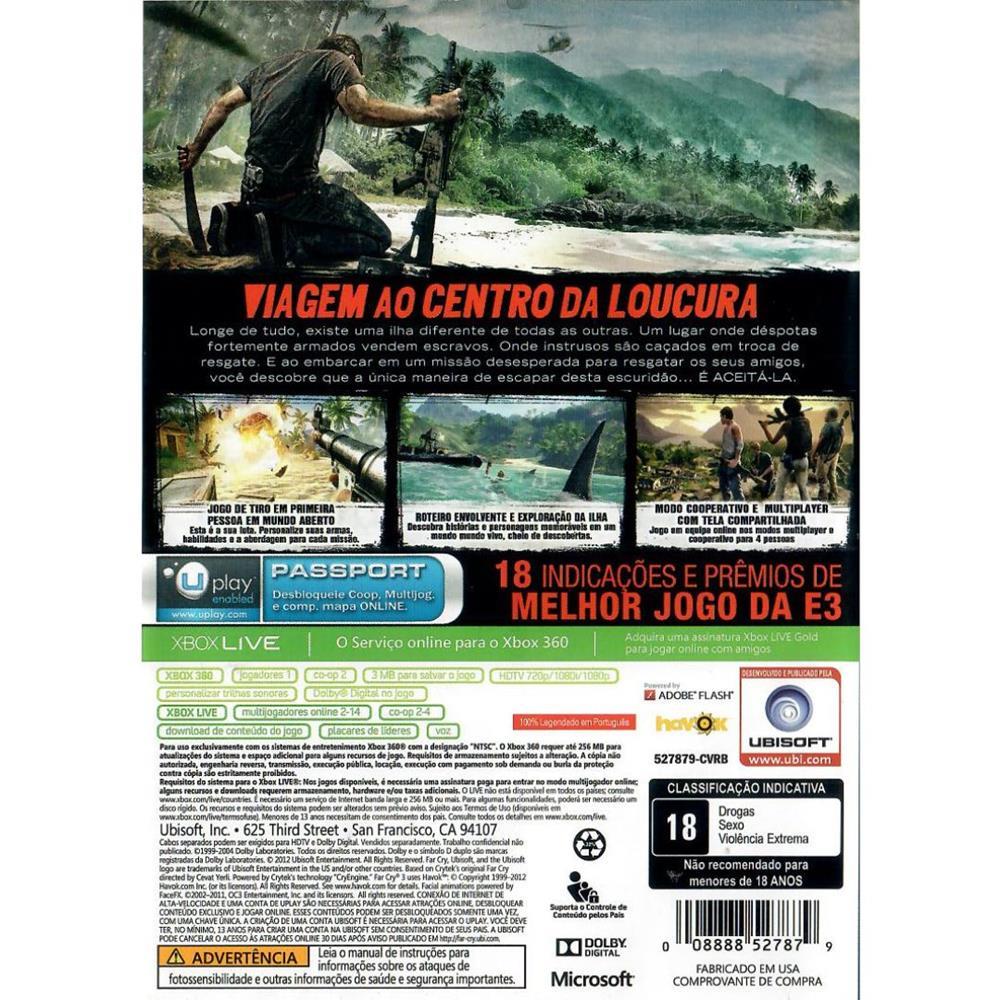 Far Cry 3 - Xbox 360 (Usado) (Encarte Amarelado E Manual Embolorado)