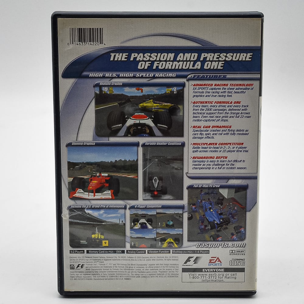 Formula (F1) 2000 Championship Season - Ps2 (Usado) (Capa Com Detalhe)