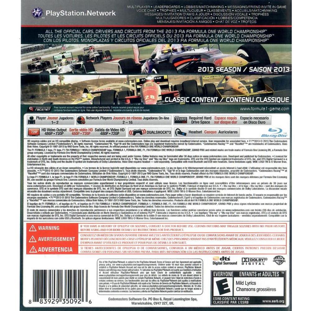 Formula (F1) 2013 - Ps3 (Usado)