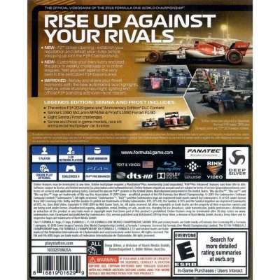 Formula (F1) 2019 Legends Edition Senna E Prost - Ps4 (Código Usado) (Seminovo)