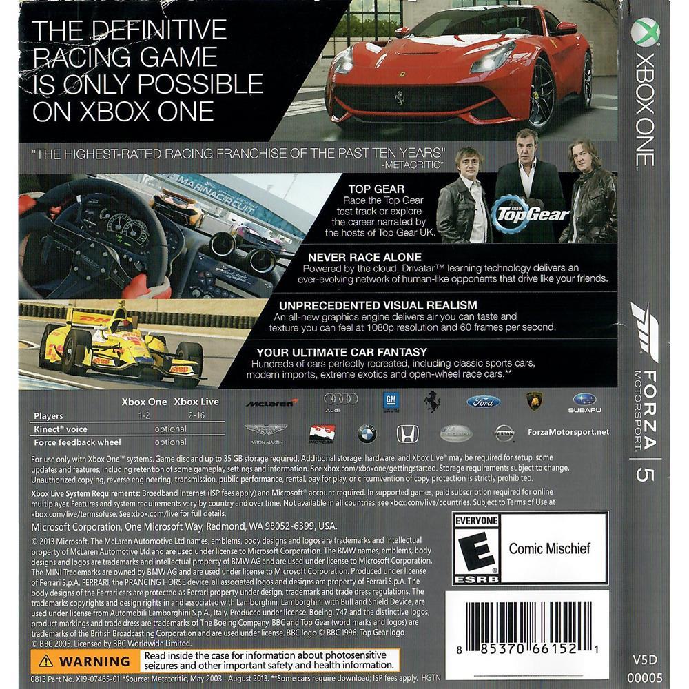 Forza Motorsport 5 - Xbox One (Seminovo)