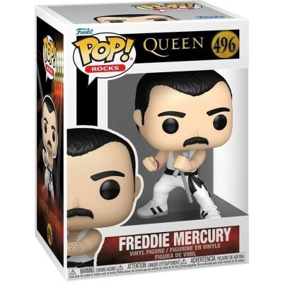 Funko Pop Rocks - Queen - Freddie Mercury (White Singlet) #496