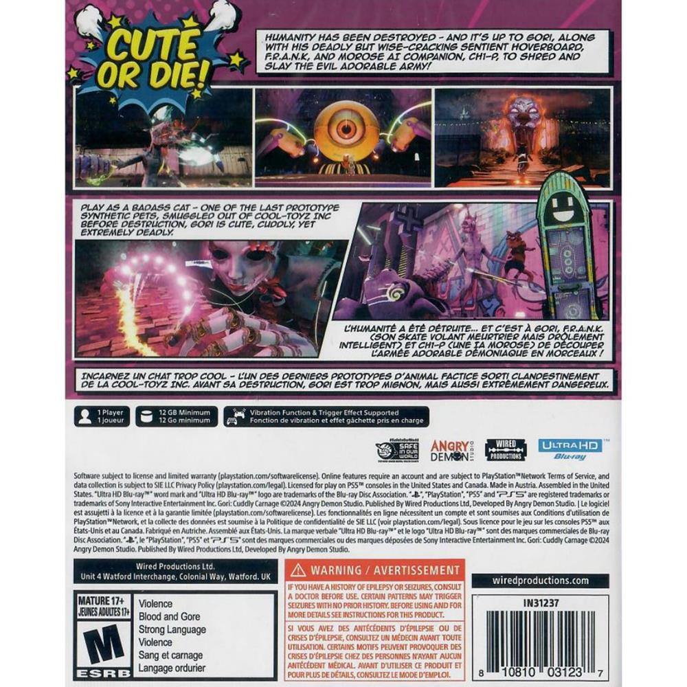 Gori Cuddly Carnage - Ps5 (Novo)