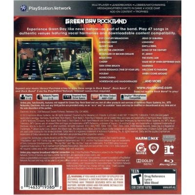 Green Day Rock Band - Ps3 (Requer Guitarra, Bateria Ou Microfone) (Seminovo)