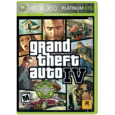 Gta 4 - Grand Theft Auto Iv (Platinum Hits) - Xbox 360 (Usado) (Sem Manual) (Roda Somente No Xbox One E Series X)
