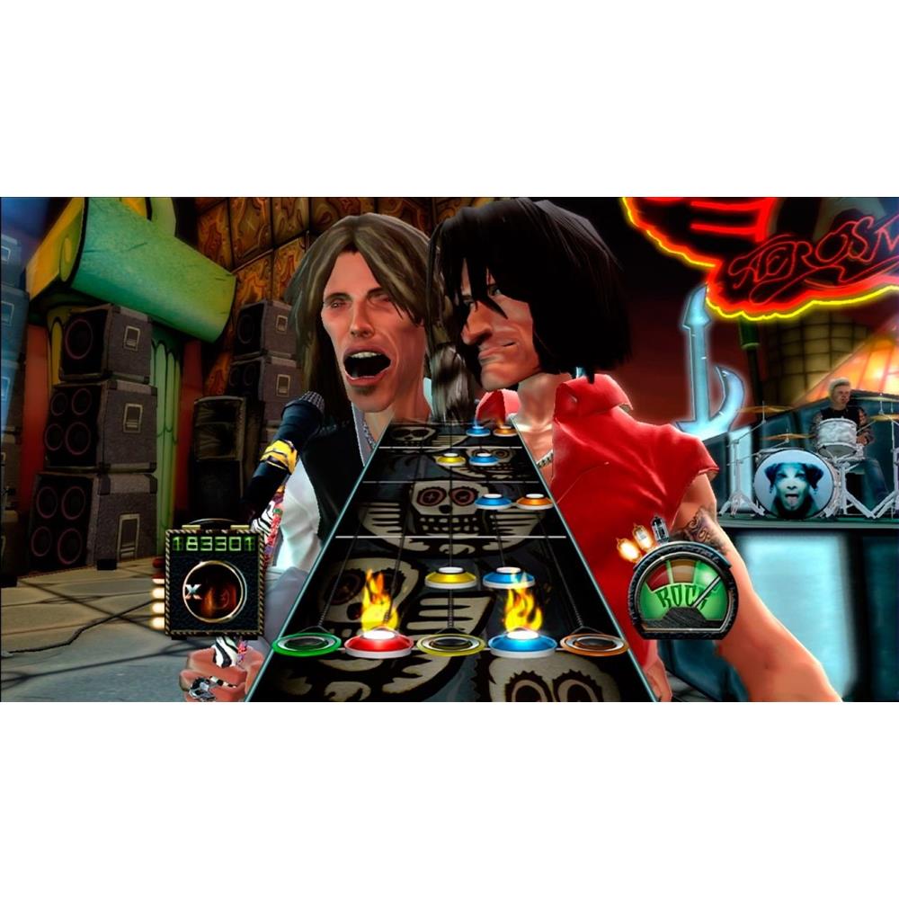 Guitar Hero Aerosmith - Xbox 360 (Joga No Controle) (Seminovo)