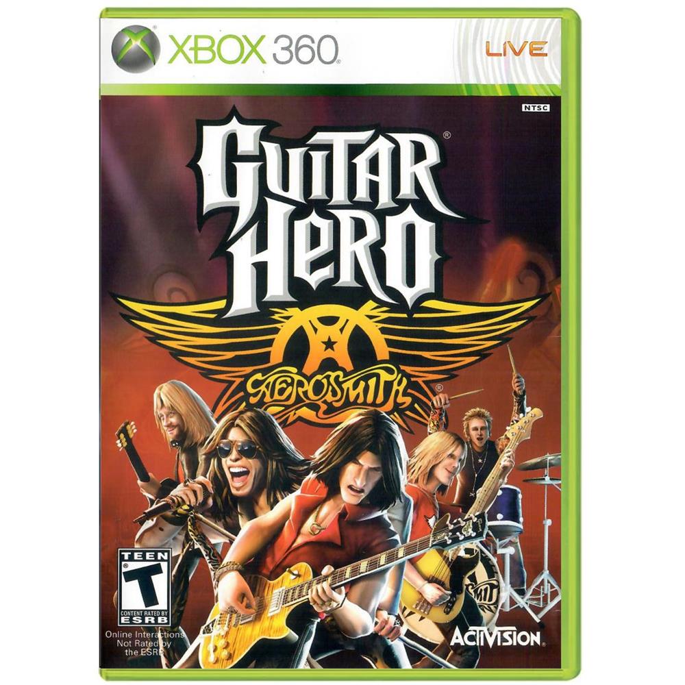 Guitar Hero Aerosmith – Xbox 360 (Joga No Controle) (Seminovo) Guitar Hero Aerosmith - Xbox 360 (Joga No Controle) (Seminovo)