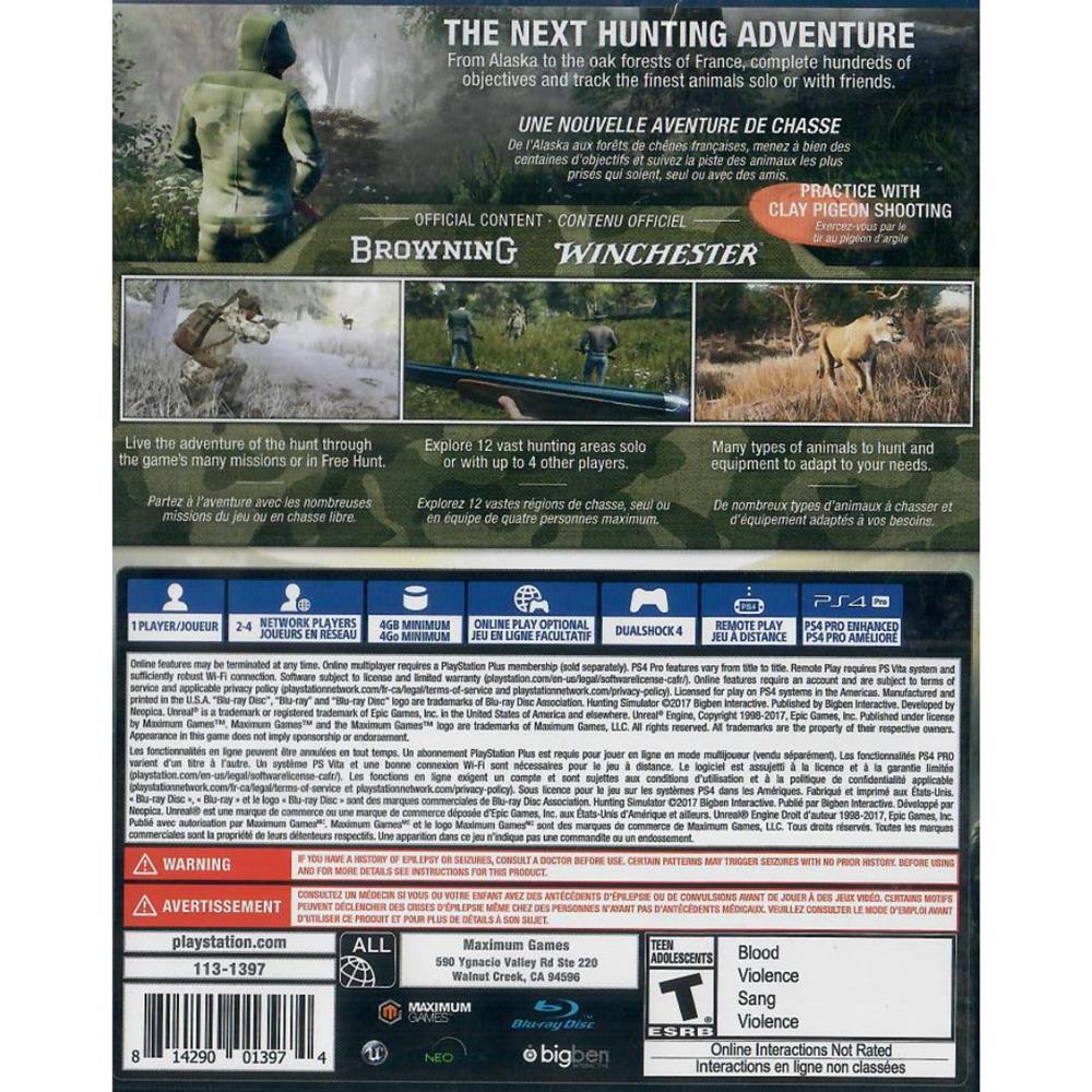 Hunting Simulator - Ps4 (Novo)