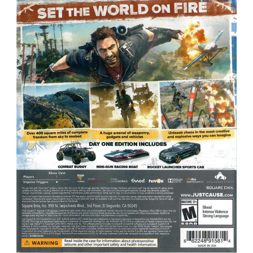 Just Cause 3 Edição Day One - Xbox One (Usado)