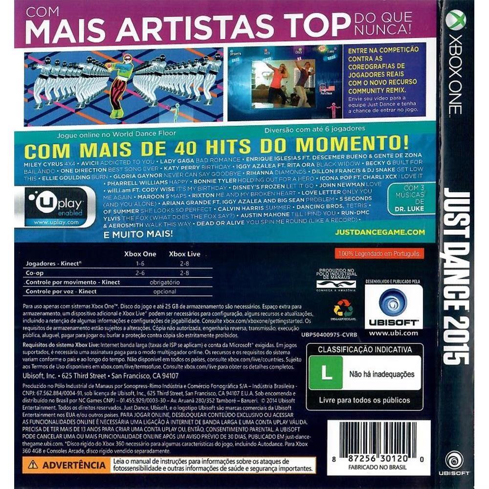 Just Dance 2015 - Xbox One (Usado) (Trava Do Disco)