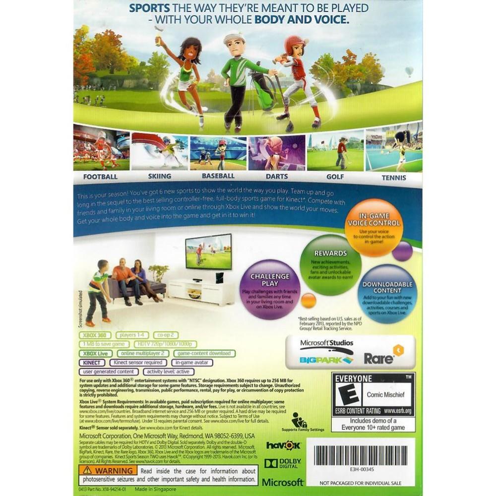 Kinect Sports Season Two - Xbox 360 (Seminovo)