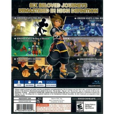 Kingdom Hearts Hd 1.5+2.5 Remix - Ps4 (Seminovo)