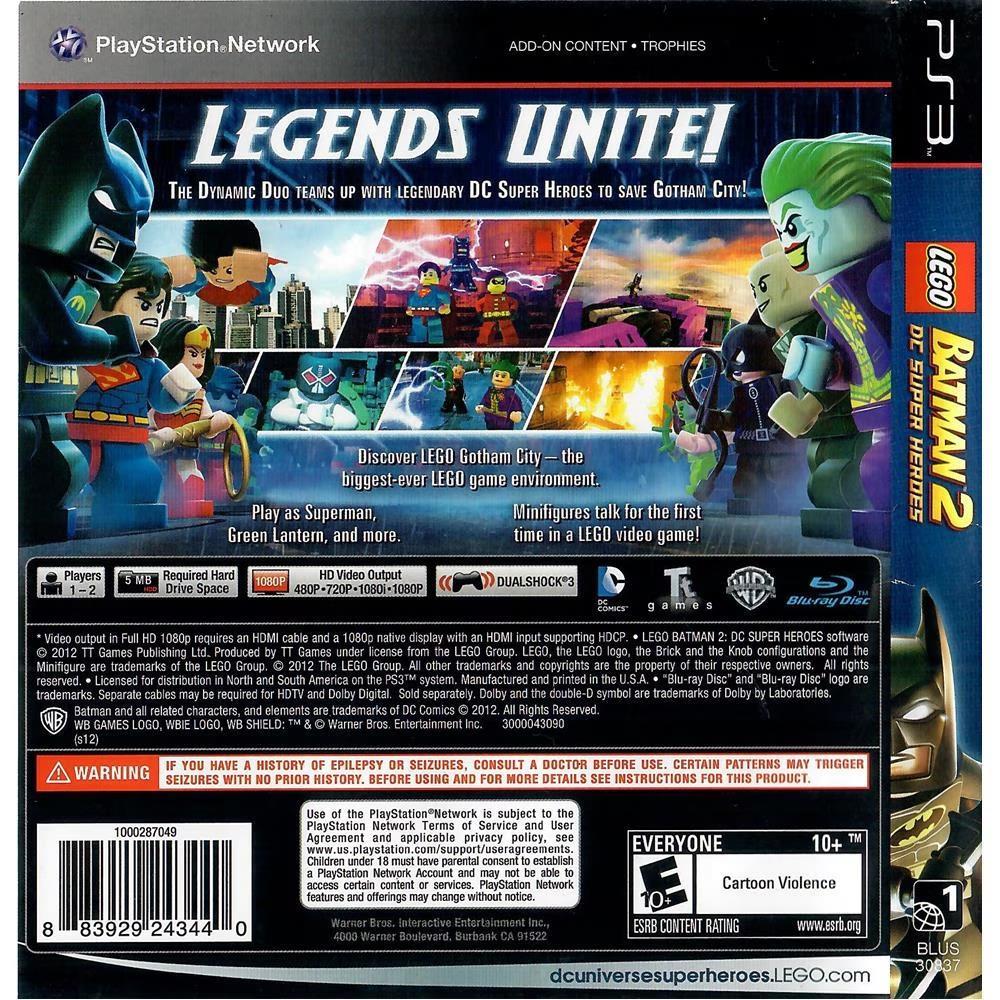 Lego Batman 2: Dc Super Heroes - Ps3