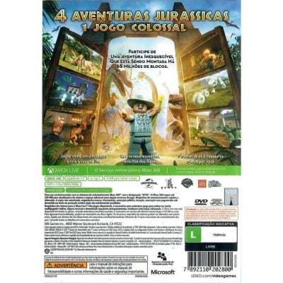 Lego Jurassic World - Xbox 360 (Seminovo)