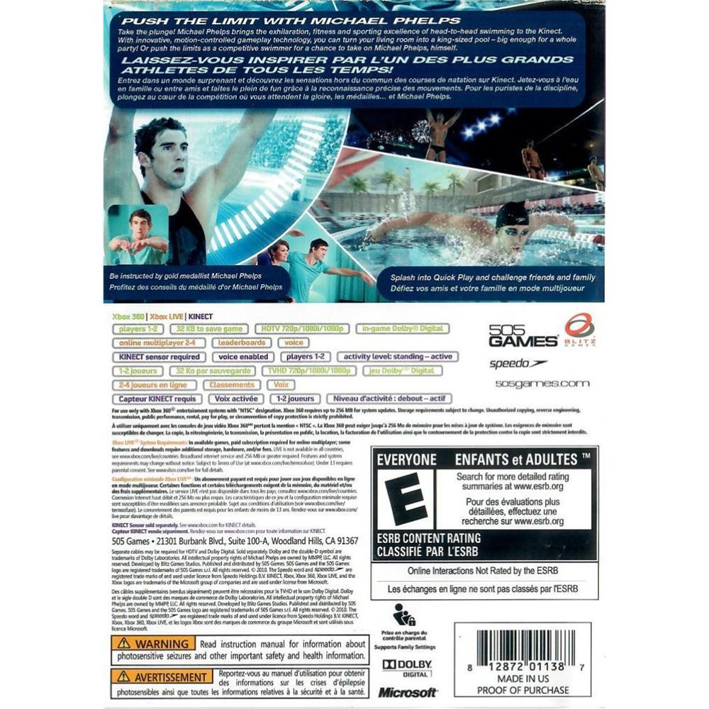 Michael Phelps Push The Limit - Xbox 360 (Usado)
