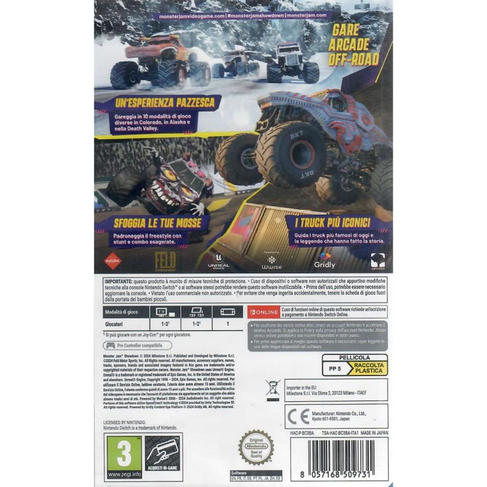 Monster Jam Showdown - Nintendo Switch (Novo) (Europeu)