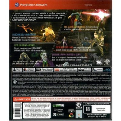 Mortal Kombat Vs Dc Universe - Ps3 (Greatest Hits) (Disco Nao É Greatest Hits)