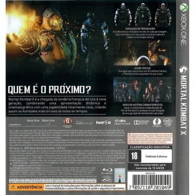 Mortal Kombat X - Xbox One (Usado) (Instalacao Pela Live)