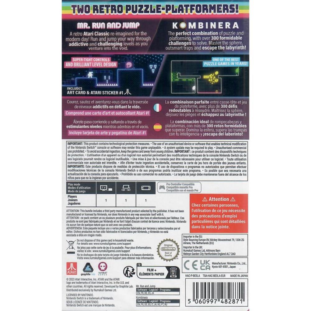 Mr.Run And Jump Kombinera 2 Games On 1 Game Cart - Nintendo Switch (Novo) (Europeu)