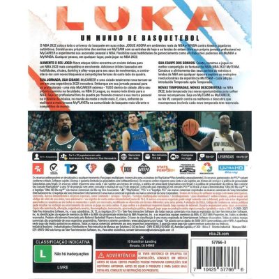 Nba 2K22 - Ps5 (Seminovo)