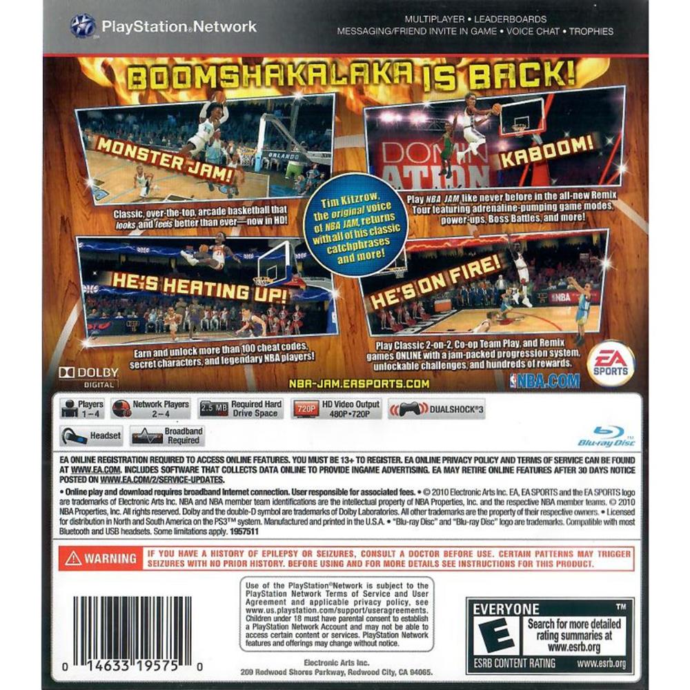 Nba Jam - Ps3 (Usado)