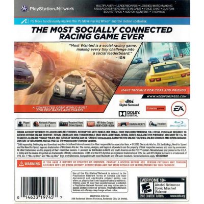 Need For Speed Most Wanted - Ps3 (Limited Edition) (Usado)