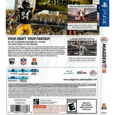 Nfl Madden 16 - Ps4 (Usado)