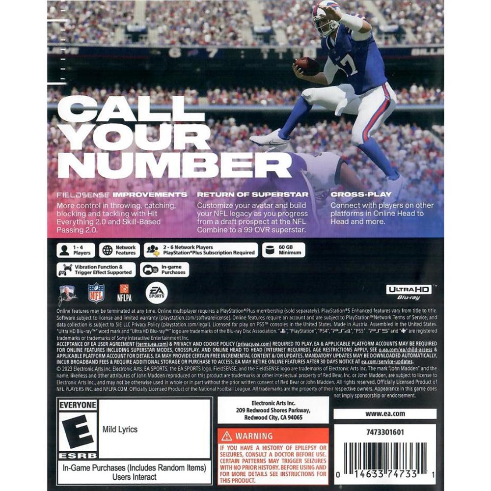Nfl Madden 24 - Ps5 (Seminovo)