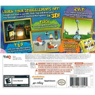 Nickelodeon Spongebob Squigglepants 3D - Nintendo 3Ds (Seminovo)