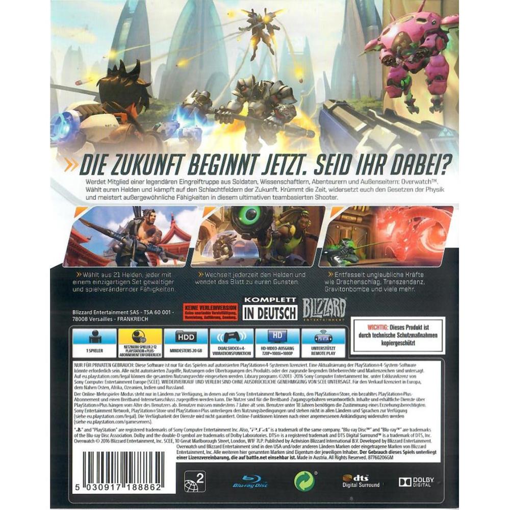 Overwatch Origins Edition (Sem Codigo) - Ps4 (Europeu) (Seminovo)