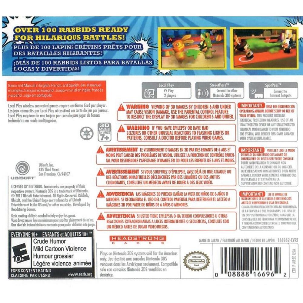Rabbids Rumble - Nintendo 3Ds (Usado)