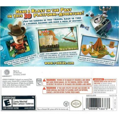 Rabbids Travel In Time - Nintendo 3Ds (Seminovo)