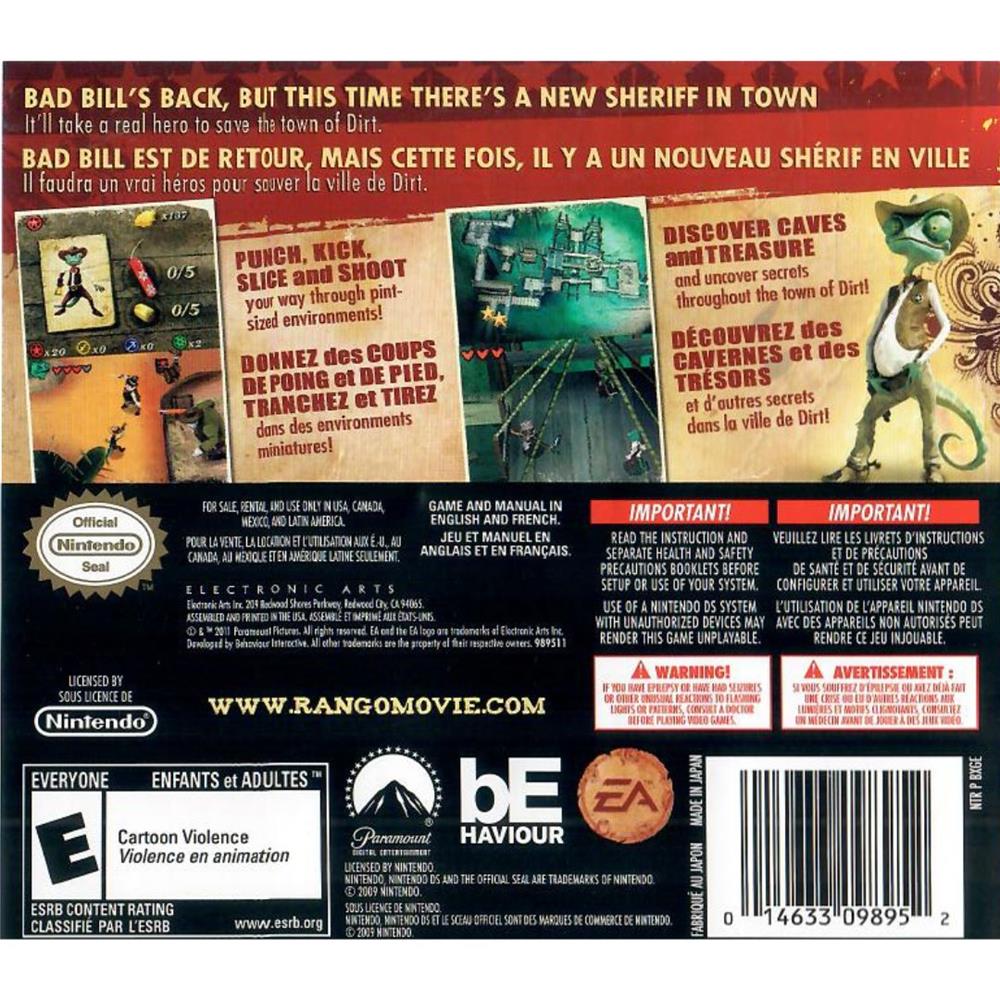 Rango - Nintendo Ds (Seminovo)