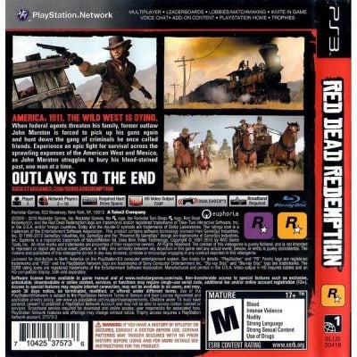 Red Dead Redemption - Ps3 (Com Mapa) (Seminovo)