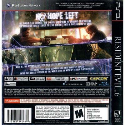 Resident Evil 6 - Ps3 (Seminovo)