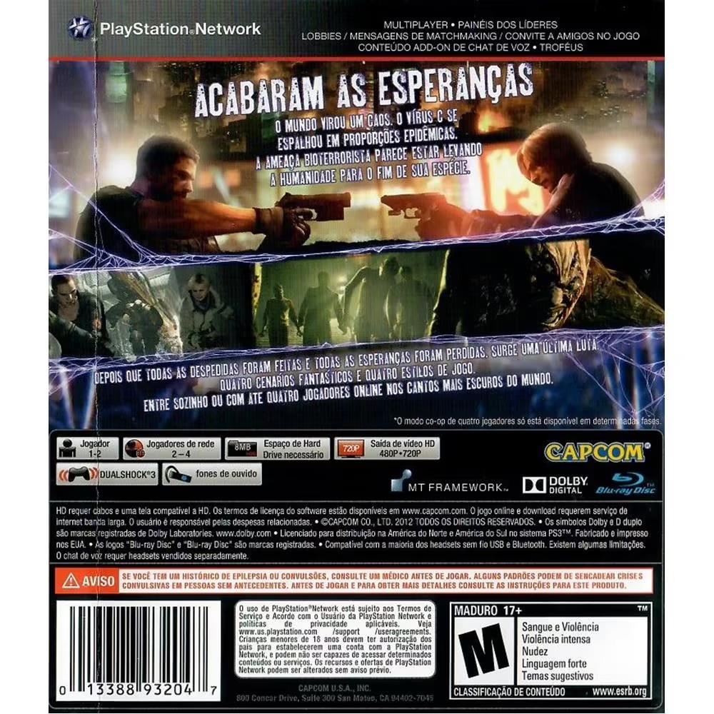 Resident Evil 6 - Ps3 (Usado) (Sem Manual)