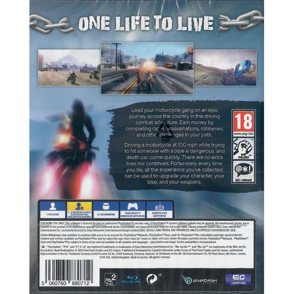 Road Redemption - Ps4 (Novo) (Europeu)