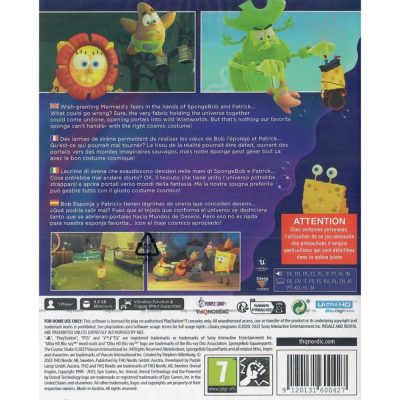 Sponge Bob Squarepants The Cosmic Shake - Ps5 (Novo) (Europeu)