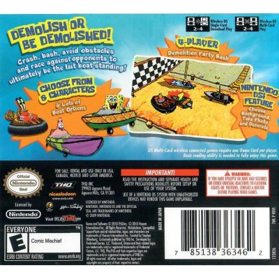 Spongebob's Boating Bash - Nintendo Ds (Seminovo)
