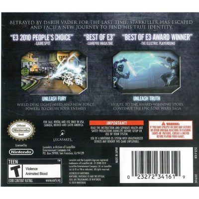 Star Wars The Force Unleashed Ii - Nintendo Ds (Seminovo)