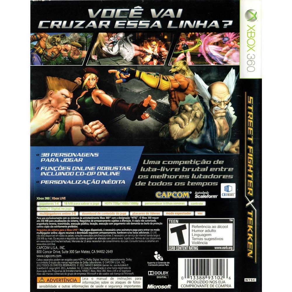 Street Fighter Vs Tekken - Xbox 360 (Usado) (Sem Manual)