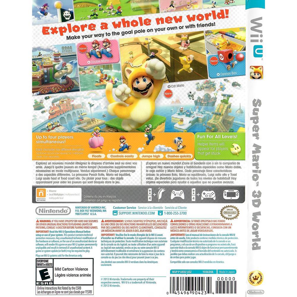 Super Mario 3D World - Nintendo Wii U (Nintendo Selects) (Usado)