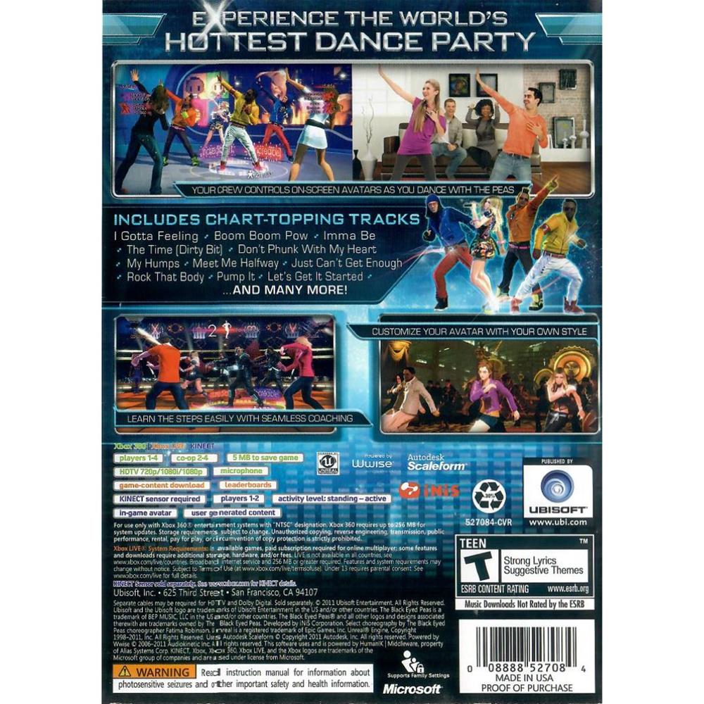 The Black Eyed Peas Experience - Xbox 360 (Usado) (Requer Kinect)