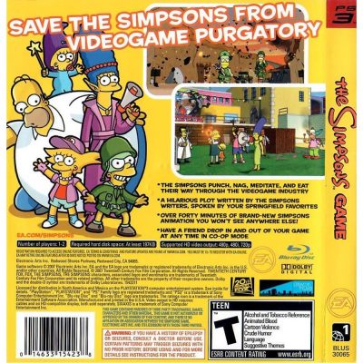 The Simpsons Game - Ps3 (Seminovo)