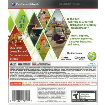 The Sims 3 Pets - Ps3 (Usado)