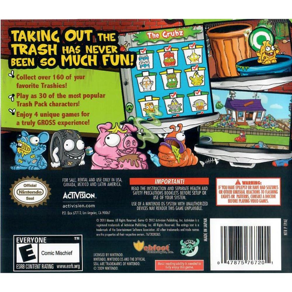 The Trash Pack The Gross Gang In Your Garbage - Nintendo Ds (Seminovo)