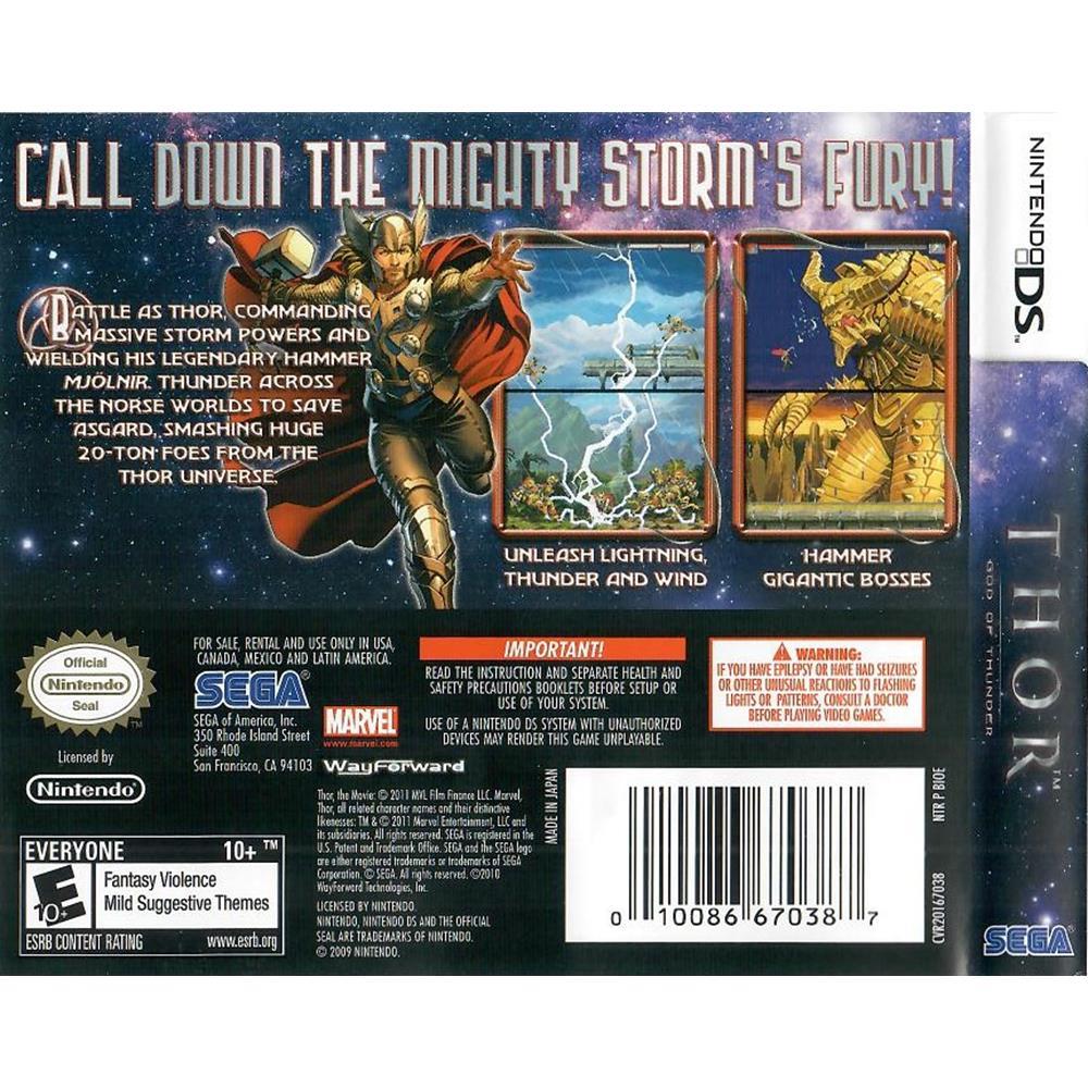 Thor God Of Thunder - Nintendo Ds (Seminovo)