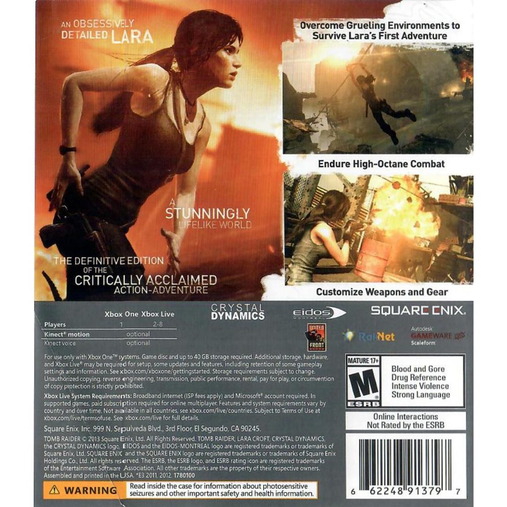 Tomb Raider Definitive Edition - Xbox One (Usado) (Mancha)